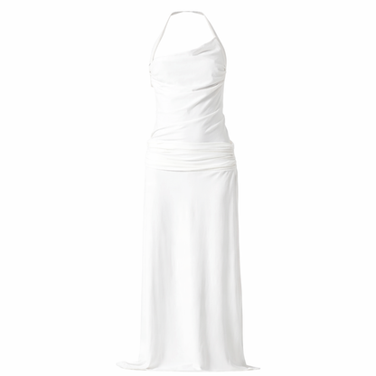 Bye Bambi Whynter Asymmetrical Maxi White