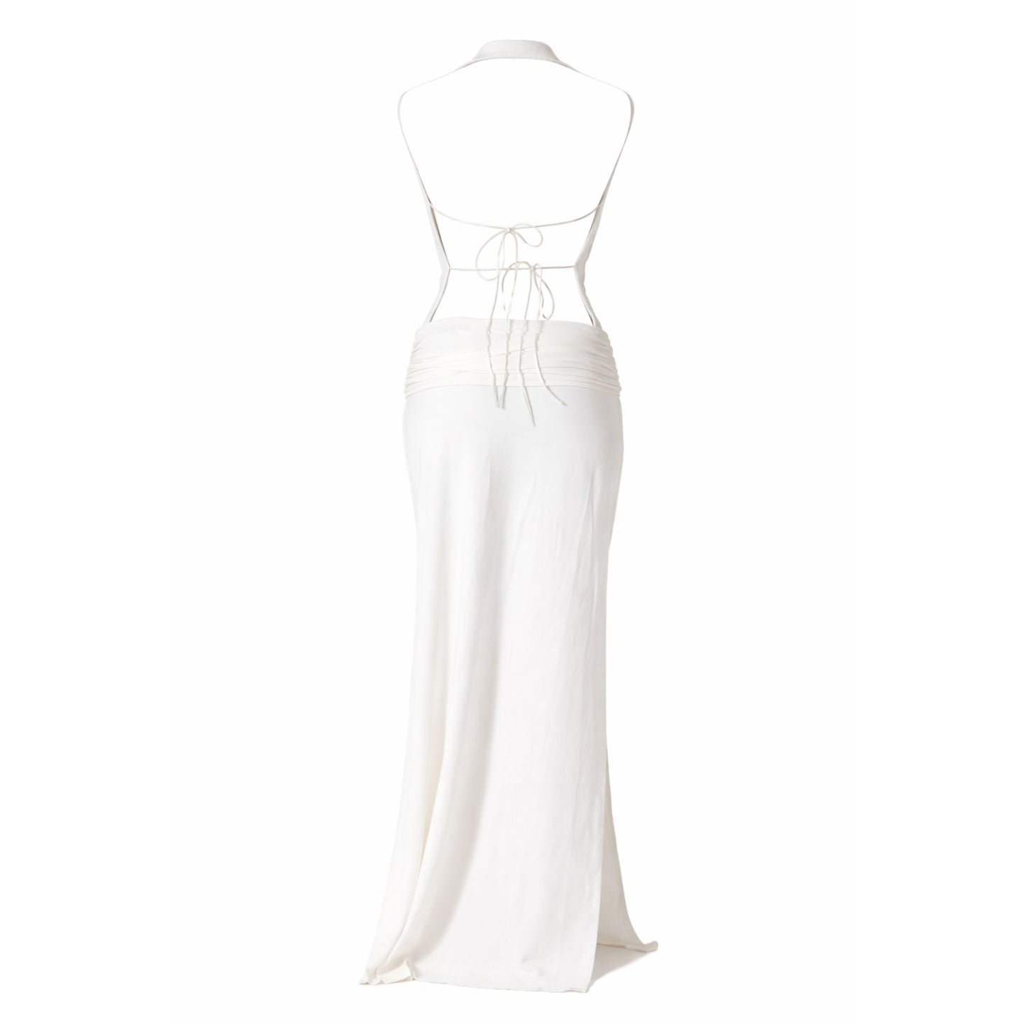 Bye Bambi Whynter Asymmetrical Maxi White