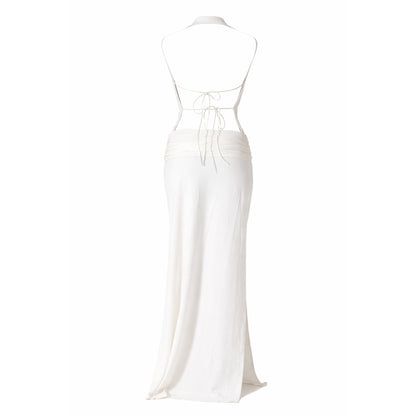 Bye Bambi Whynter Asymmetrical Maxi White