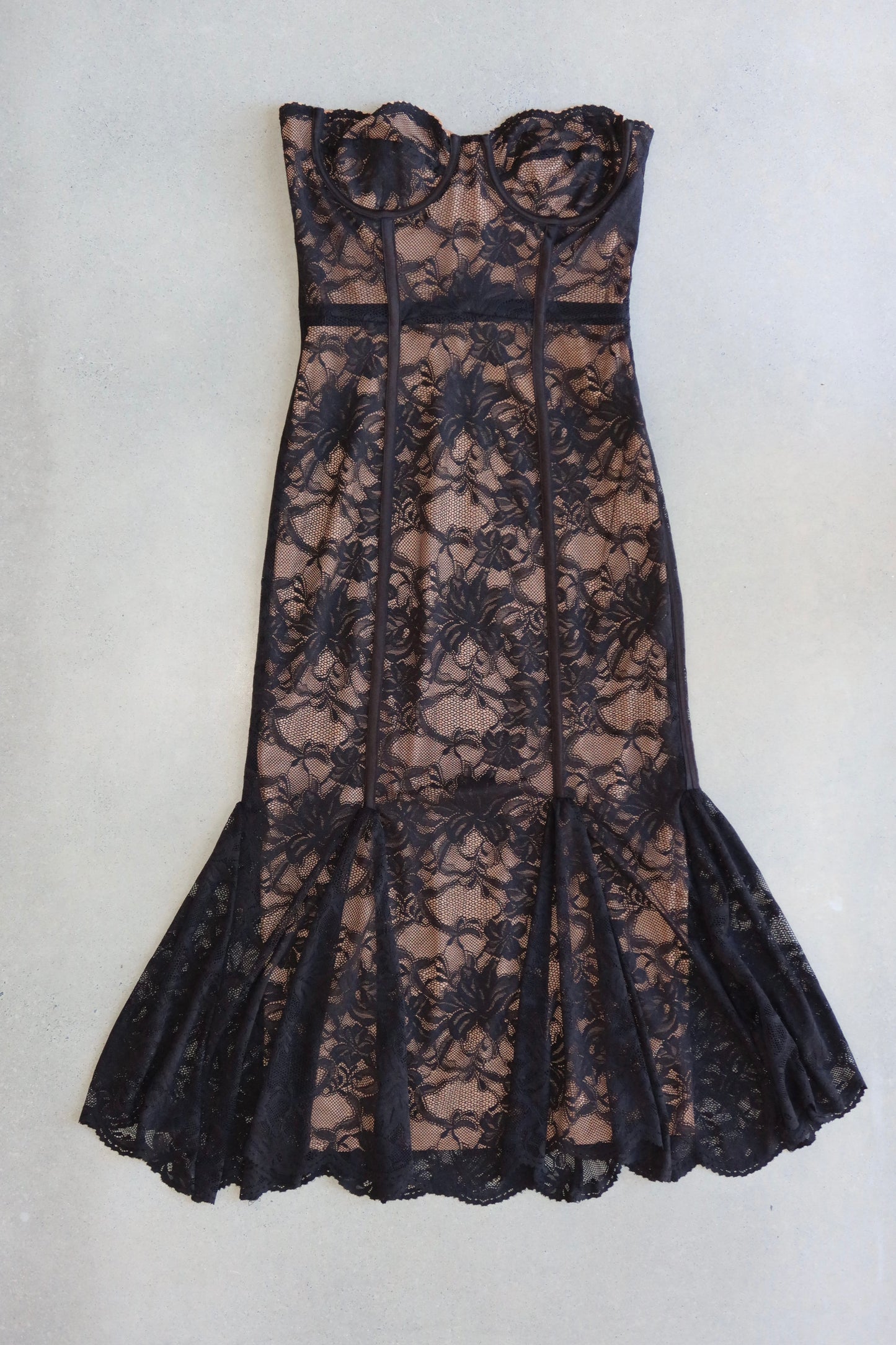 LOBA Lucienne Lace Midi Dress