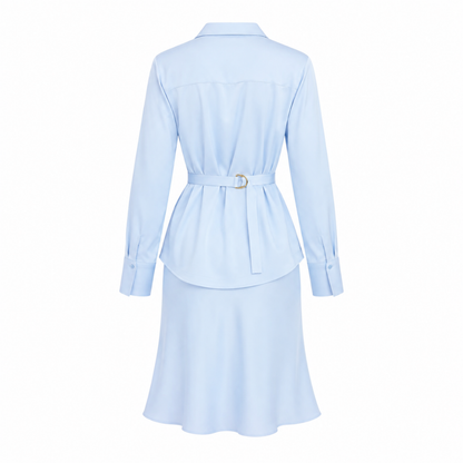 Kookai Palermo Cinch Shirt & Core Midi Skirt