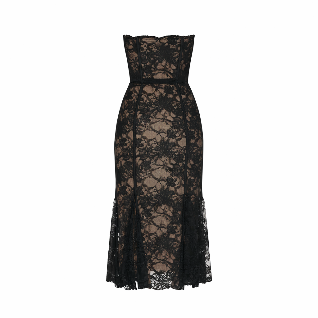 LOBA Lucienne Lace Midi Dress