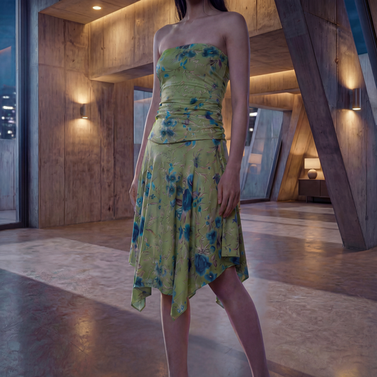 Miaou Libra Corset & Ty Skirt Verdant Piano Shawl