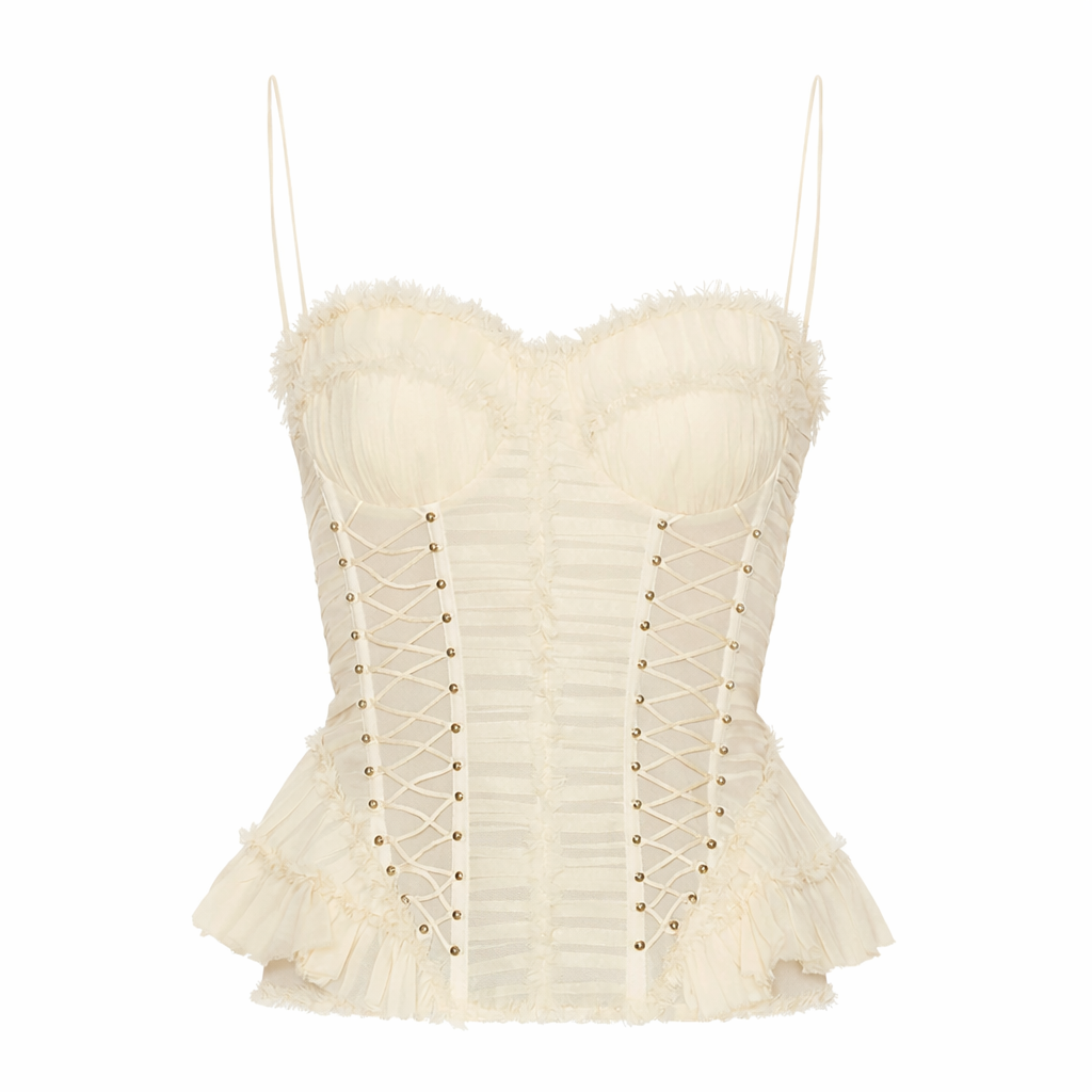 Zimmermann Rebellion Frayed Corset